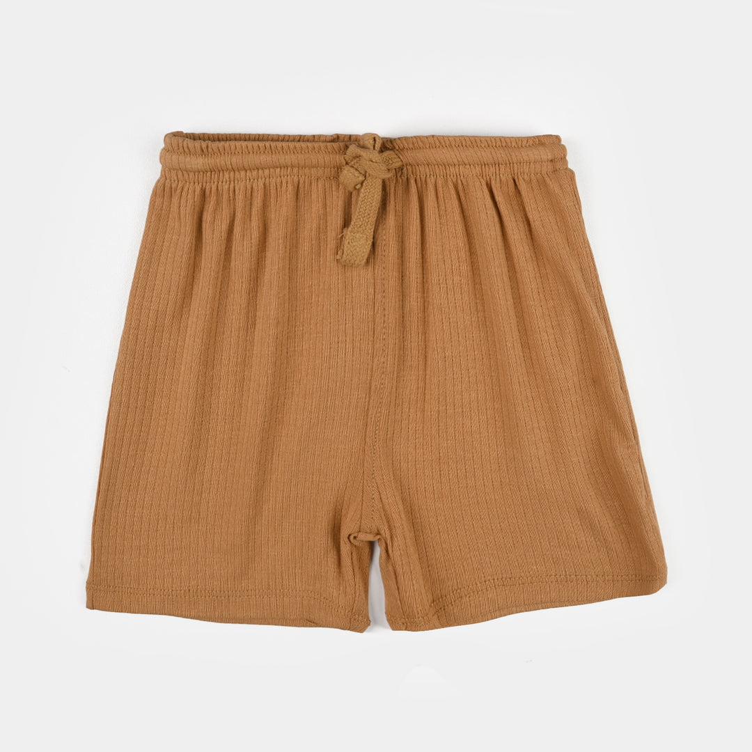 Infant Boys Poly Viscose Suit (Best Vibes) - White/Brown