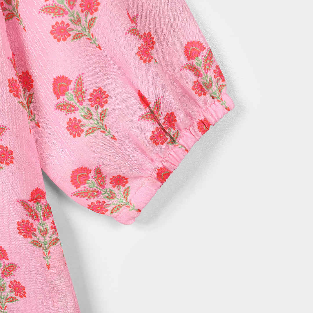 Teens Girls Jacquard Printed 2-Pc Set (Opal) - Pink