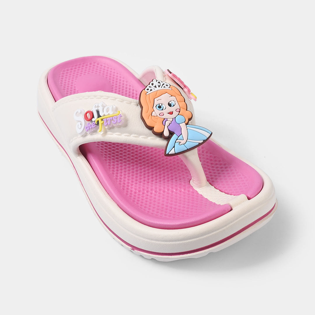 Girls Slipper A98+2-White