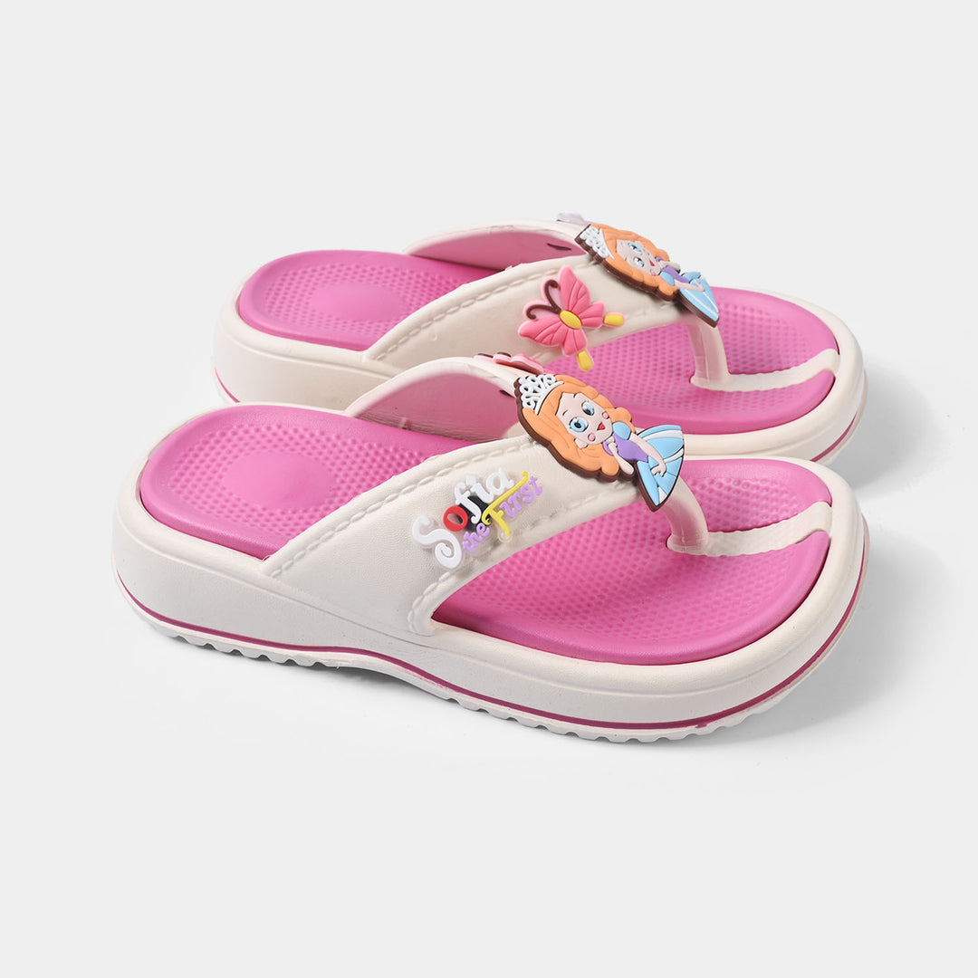 Girls Slipper A98+2-White