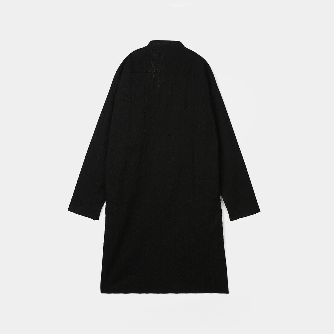 Boys Cotton Basic Kurta (Chicken) - Black