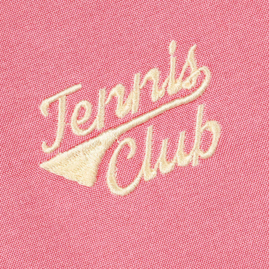 Boys Yarn Dyed Shirt (Tennis Club) - Pink