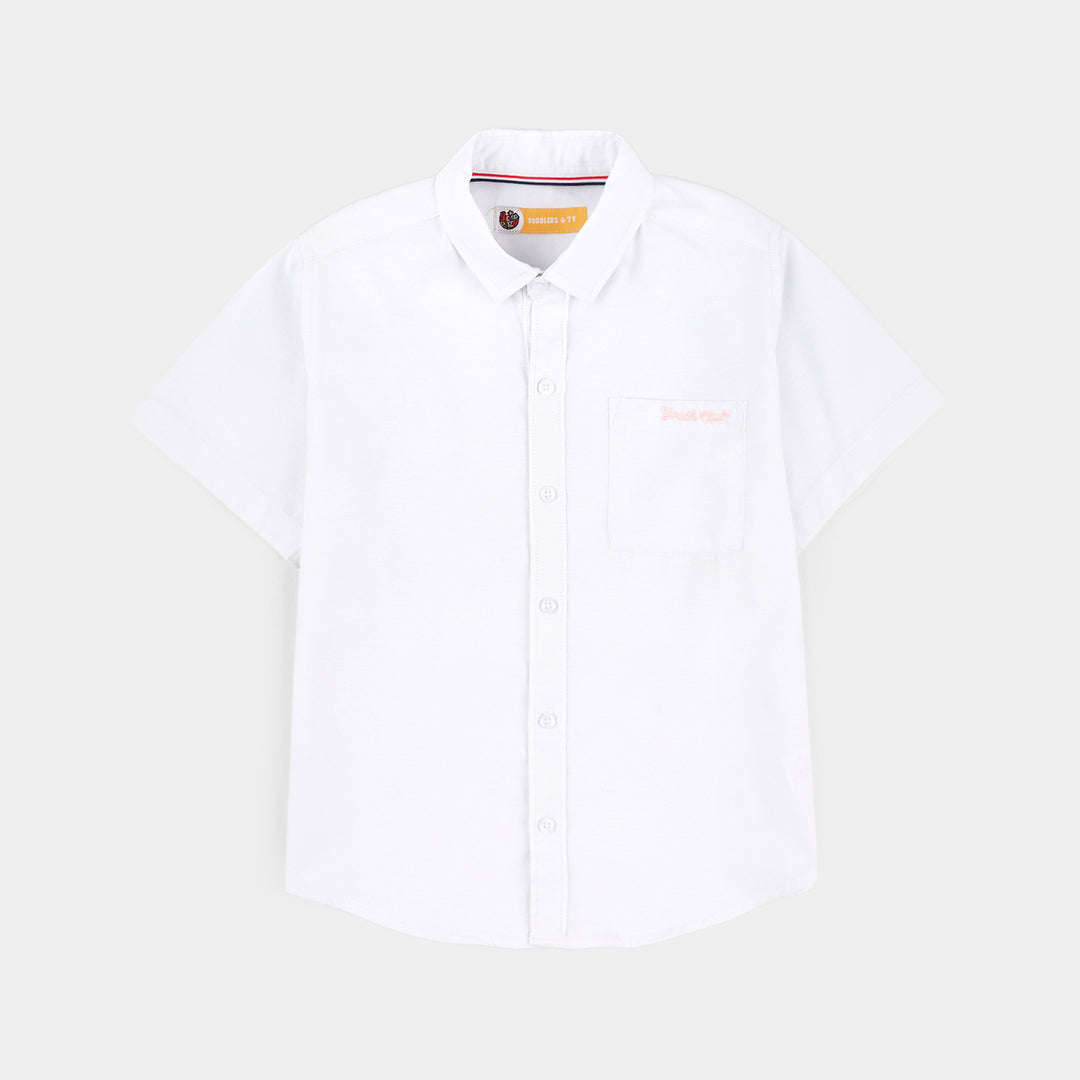 Boys Oxford Shirt (Youth Club) - White