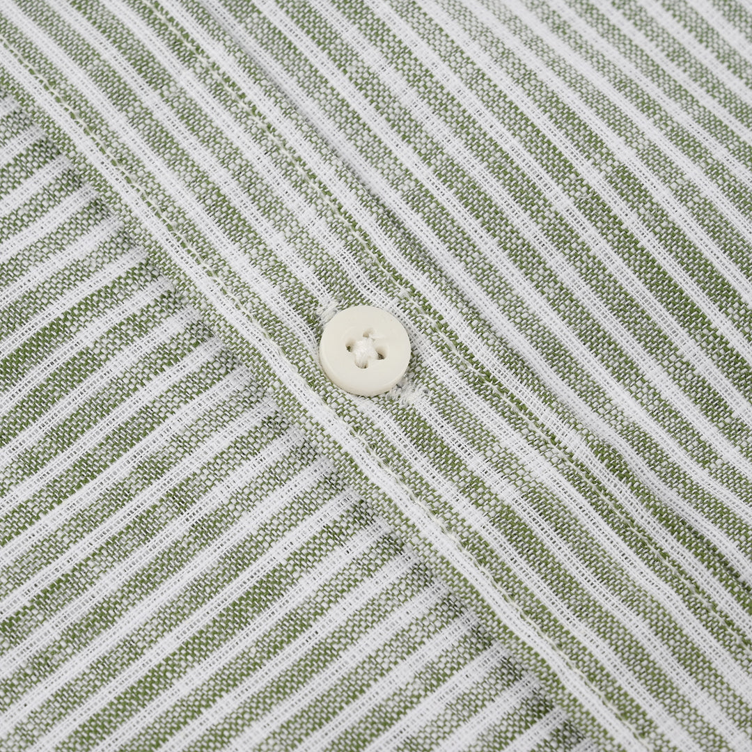 Boys Yarn Dyed Casual Shirt (Good Vibes) - Grey