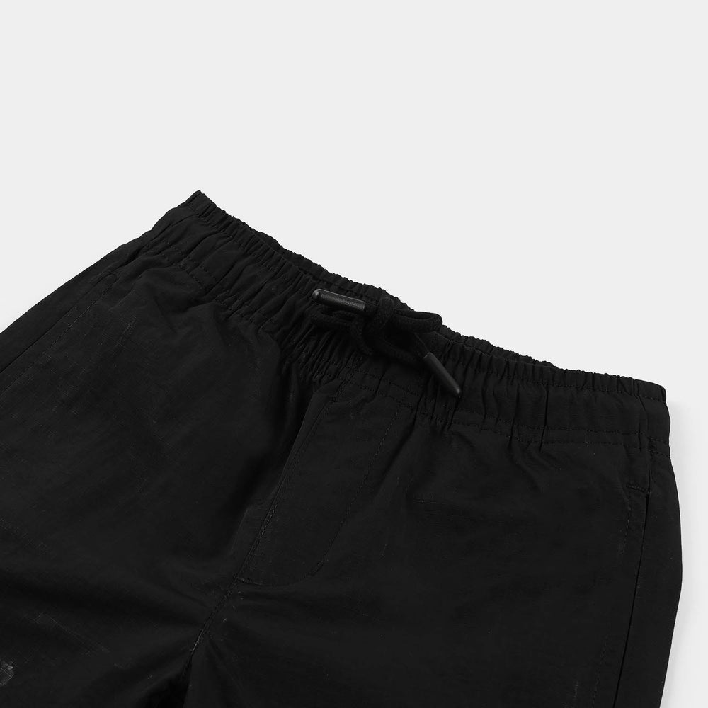 Boys Poly Twill Shorts (Forever) - Black