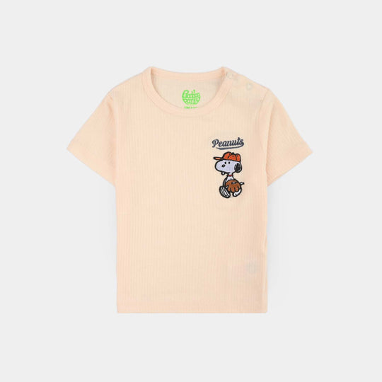 Infant Boys Yarn Dyed Suit - Off-White/Navy