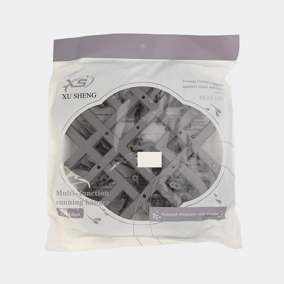 LAUNDRY HANGER | 24CLIPS - GREY