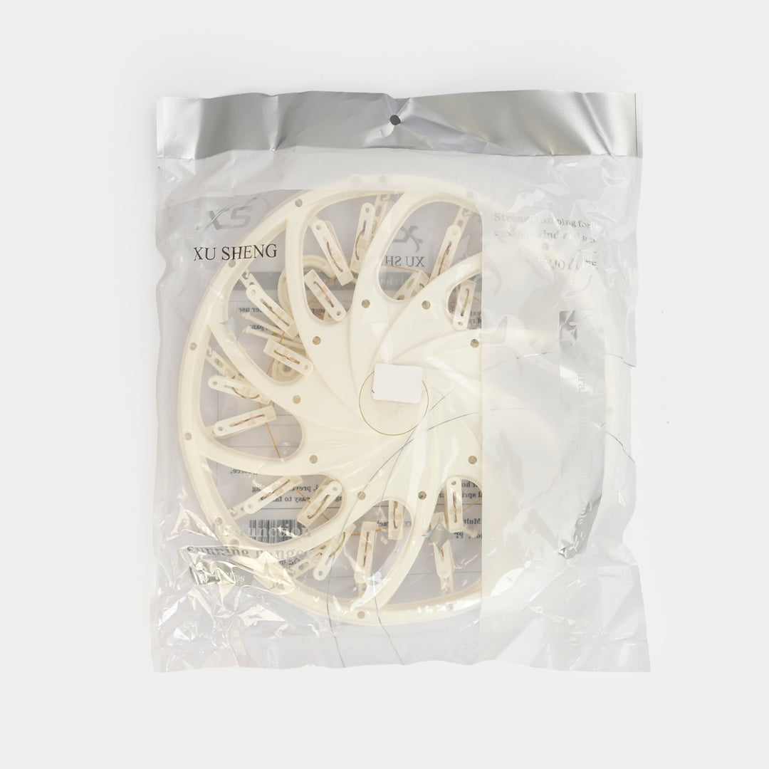 LAUNDRY HANGER 25 CLIPS | WHITE XS71067