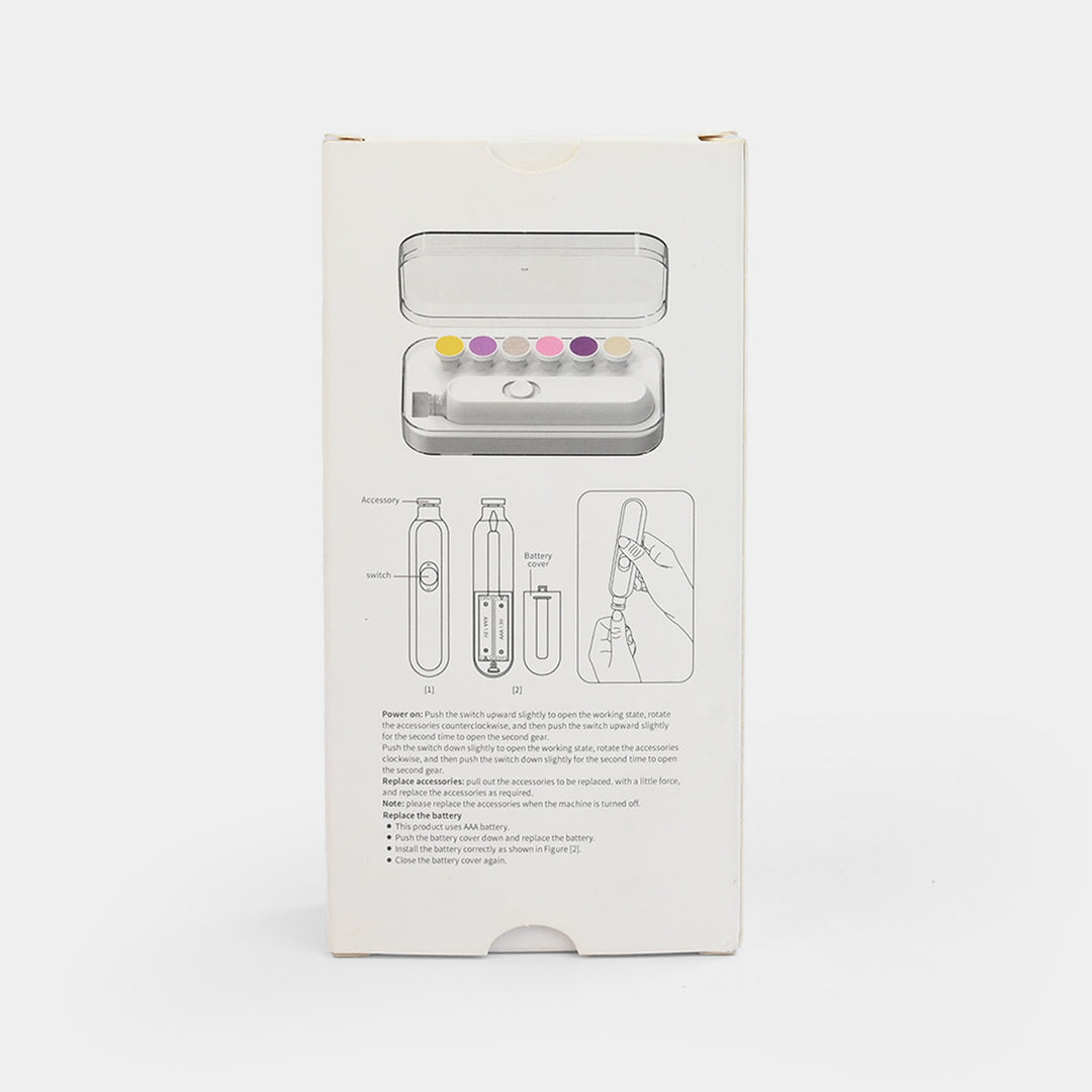 Electric Baby Nail Trimmer & Polisher Set | Peach 2737