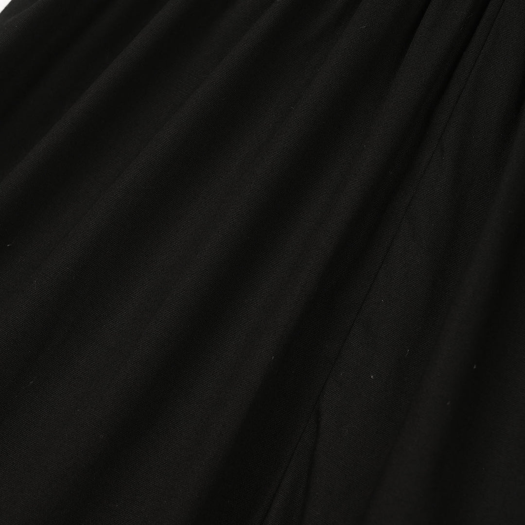 Girls Cotton Gharara (Layered) - Black
