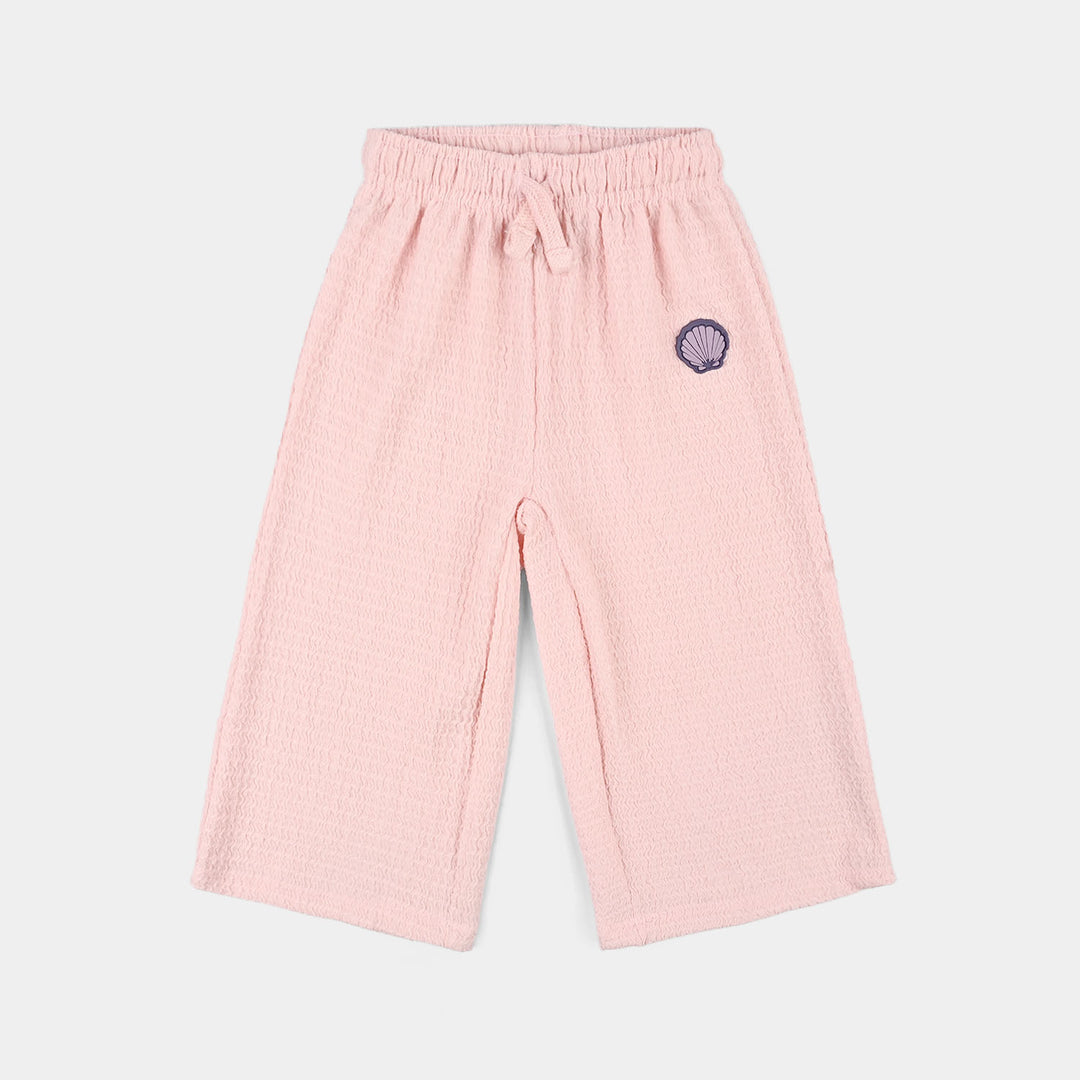 Infant Girls Poly Crinkle Sleeping Pajamas (Sea Shell) - Pink
