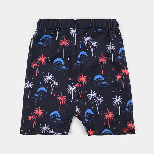 Boys Nylon Swimming 2 Piece Suit Palm Tree