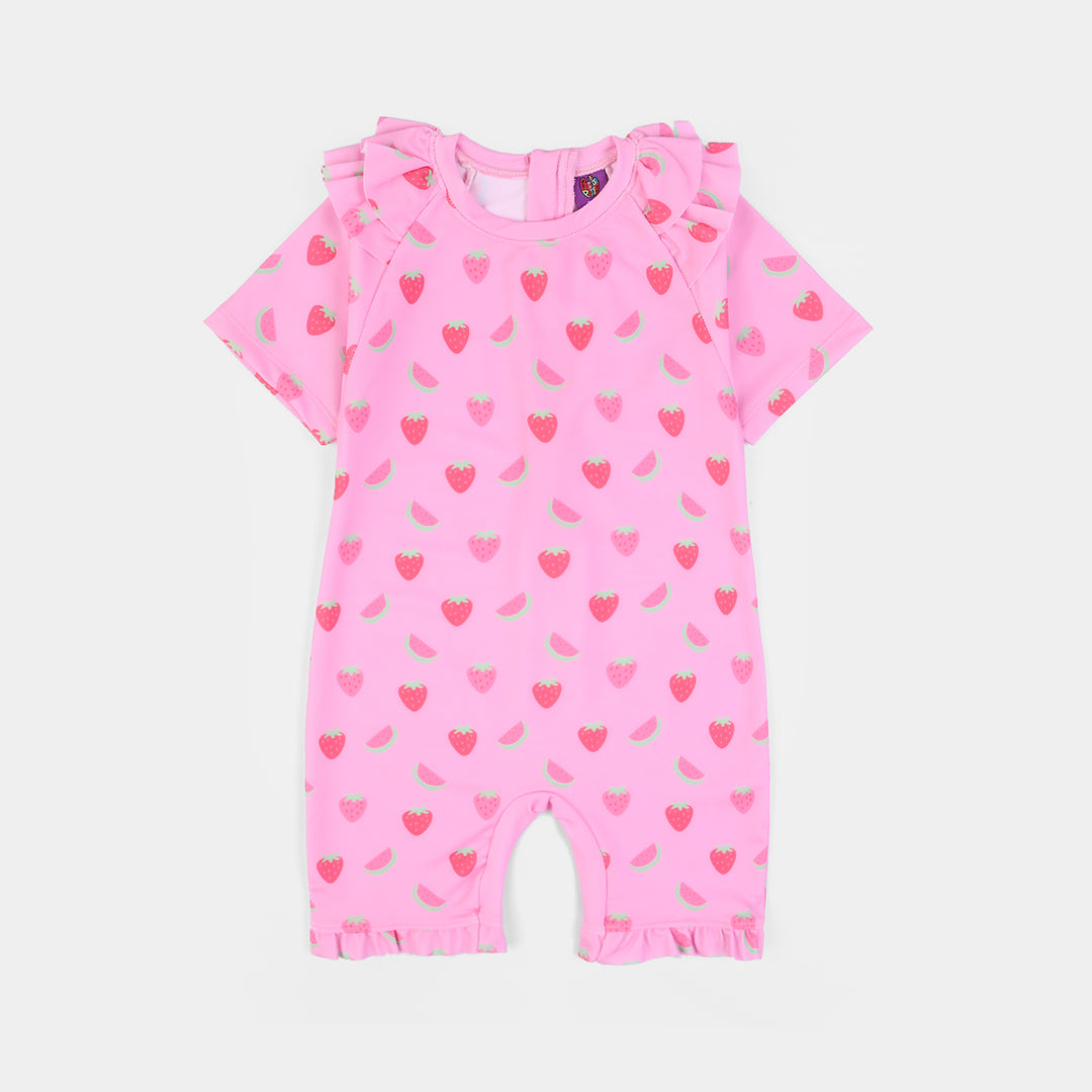 Girls Nylon Swimming Jumper Watermelon-Pink