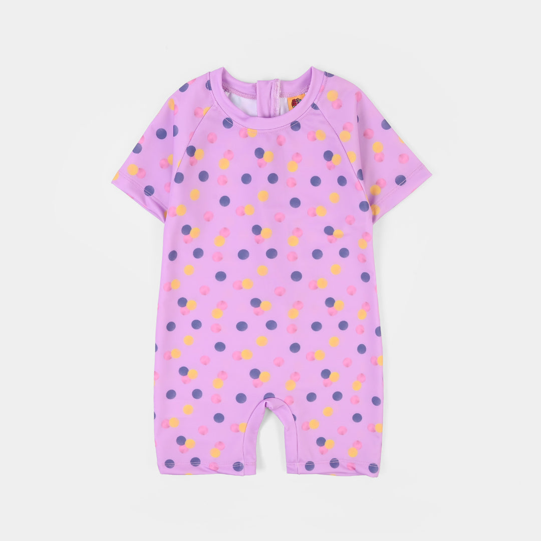 Girls Nylon Swimming Jumper Confetti -PURPLE