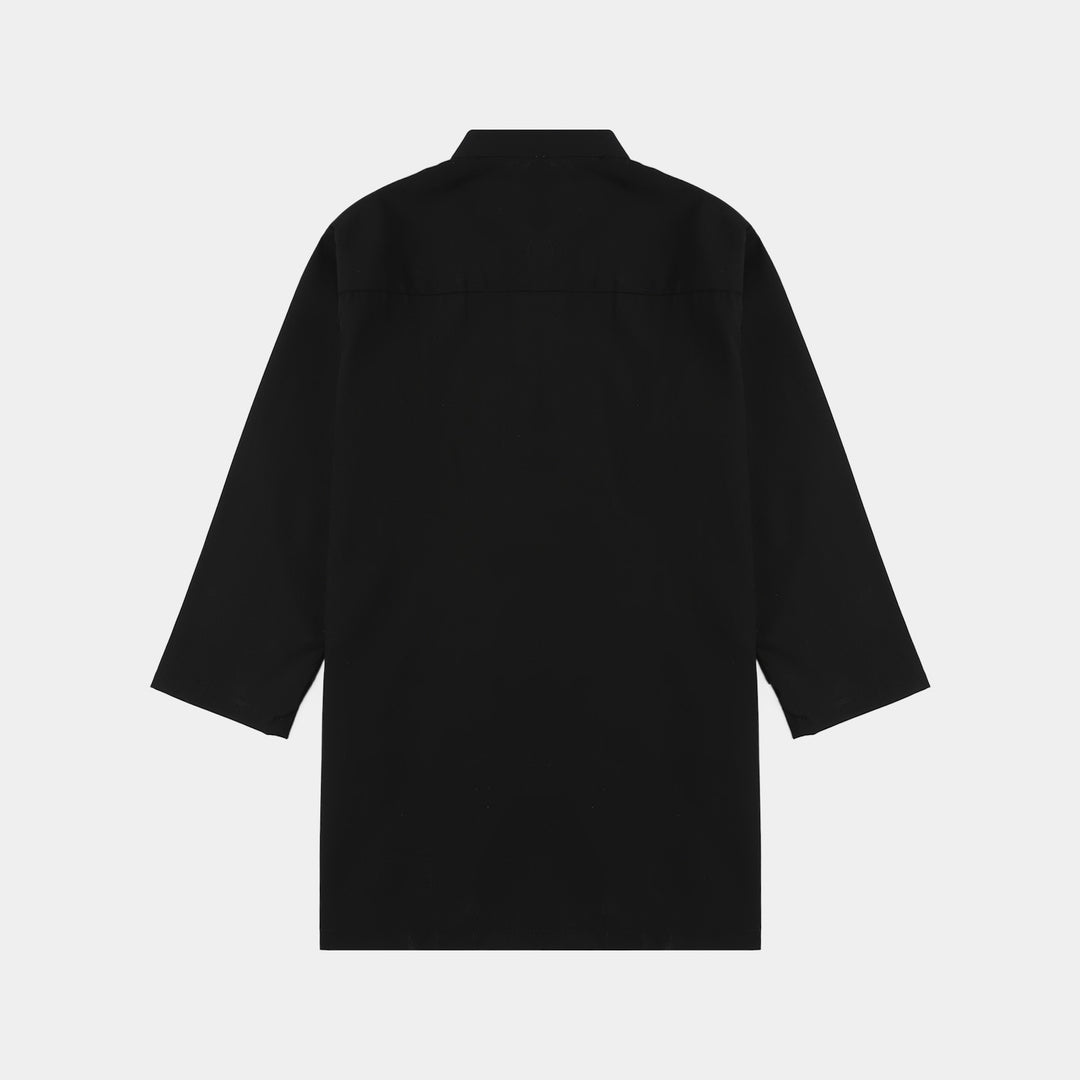 Infant Boys Poly Viscose Kurta Pajama (Blended) - Black