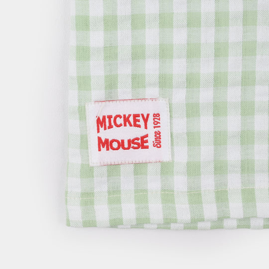 Infant Boys Yarn Dyed Shirt (Check) - Green