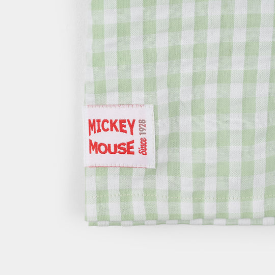 Boys Yarn Dyed Shirt (Check) - Green