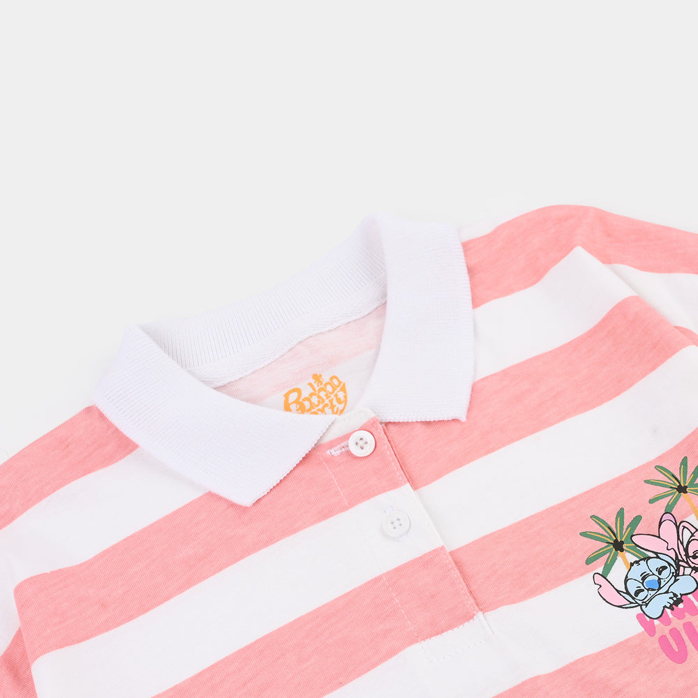 Girls Jersey/Terry T-Shirt Waves Vibes