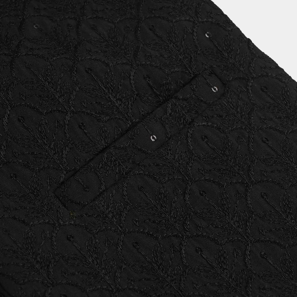 Infant Boys Poly Viscose Waistcoat (Charm)-BLACK