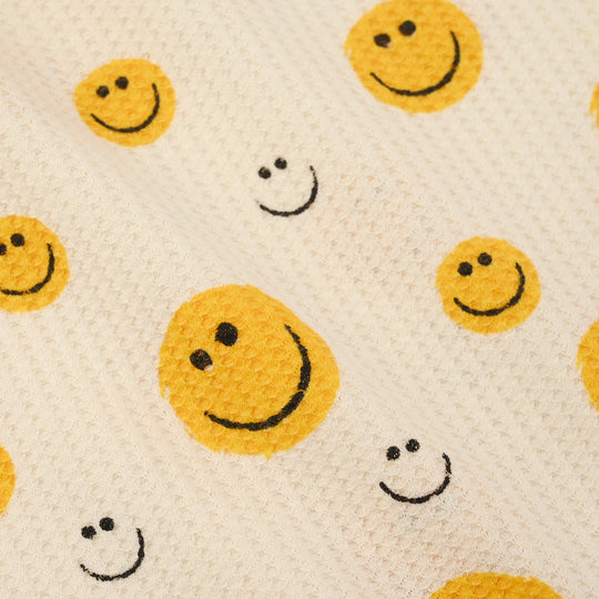 Infant Boys Thermal T-Shirt (Smiley Face) - White