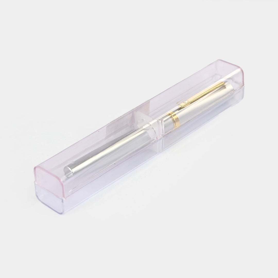 Fancy Ink Pen with Plastic Case