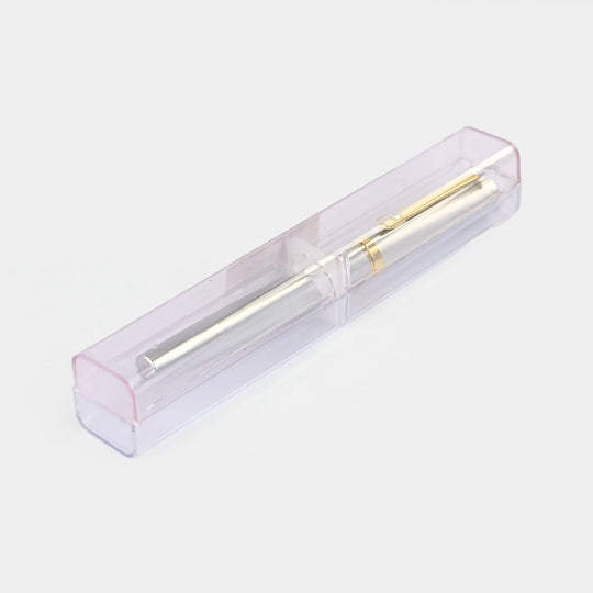Fancy Ink Pen with Plastic Case