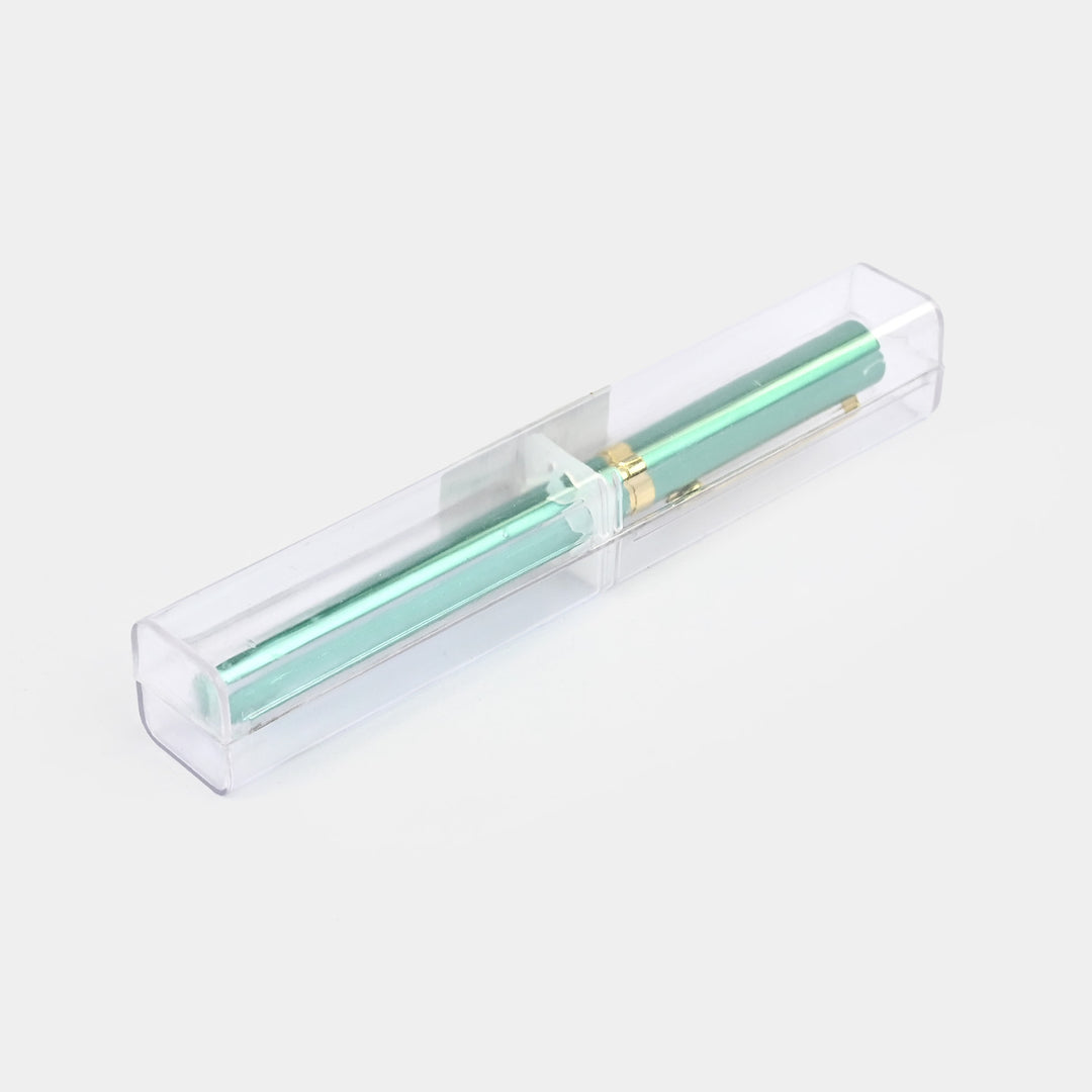 Fancy Ink Pen with Plastic Case