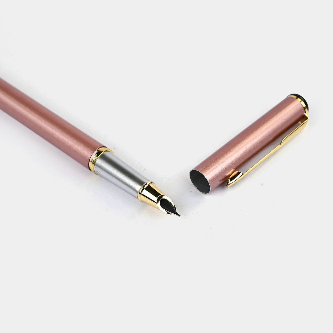 Fancy Ink Pen with Plastic Case