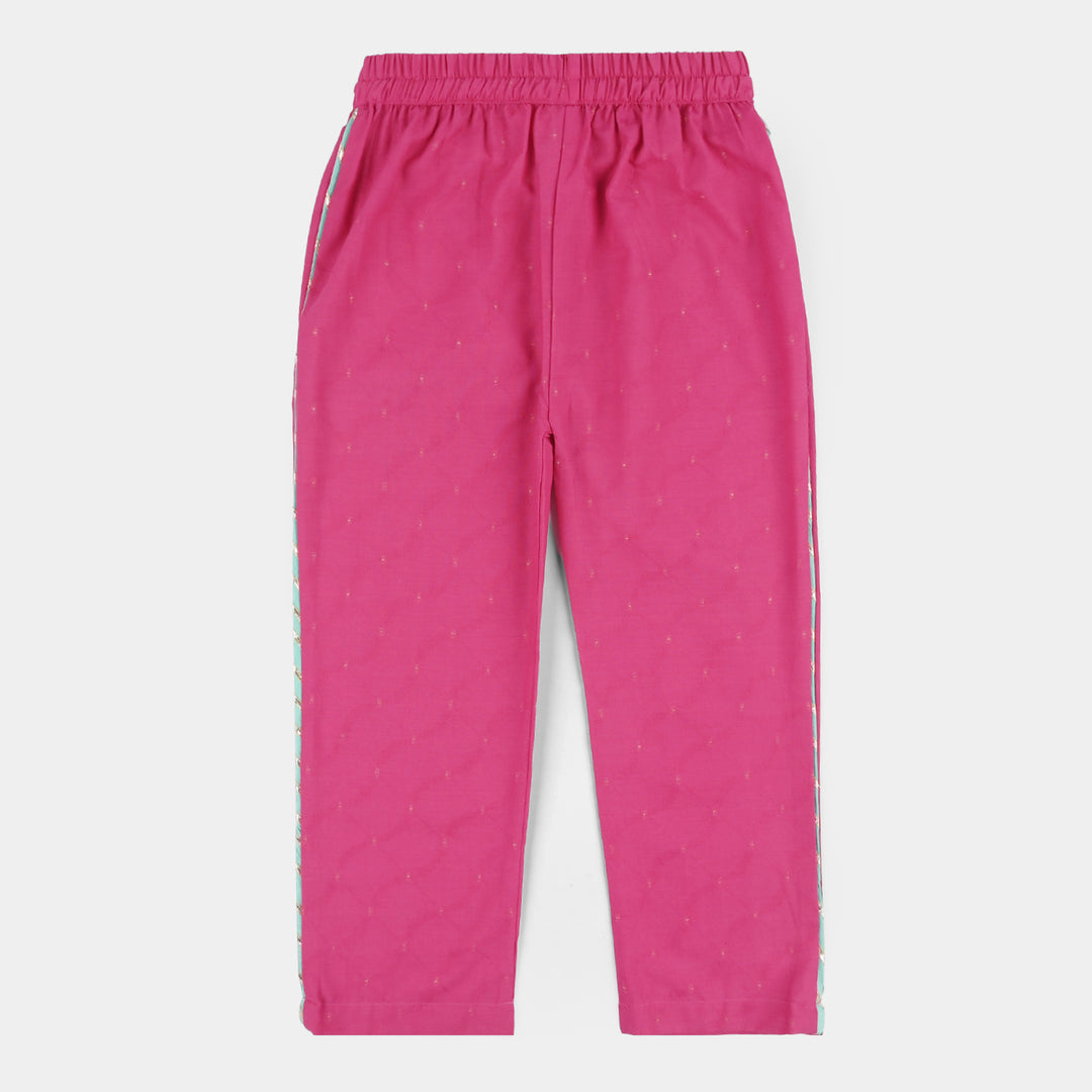 Teens Girls Jacquard 3Pcs Dil Naz - Shocking Pink