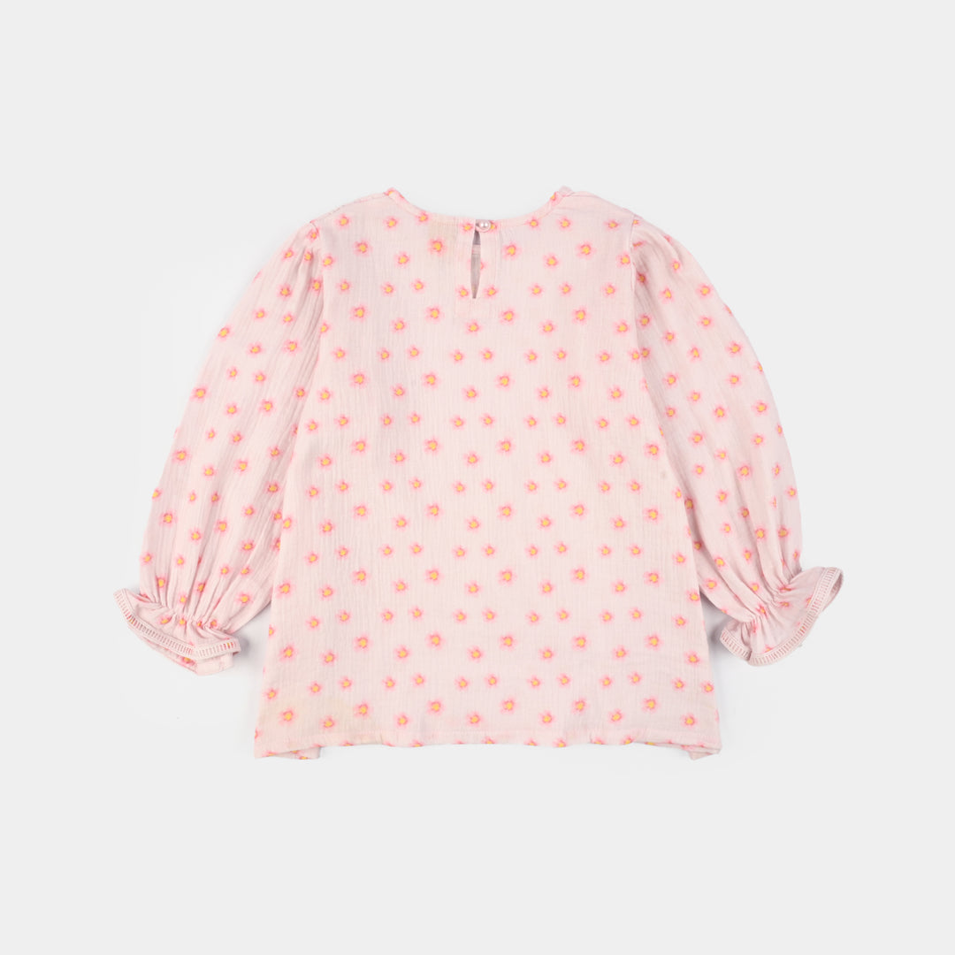 Teens Girls Gauze Co-Ord Set Orchid Pink - Baby Pink