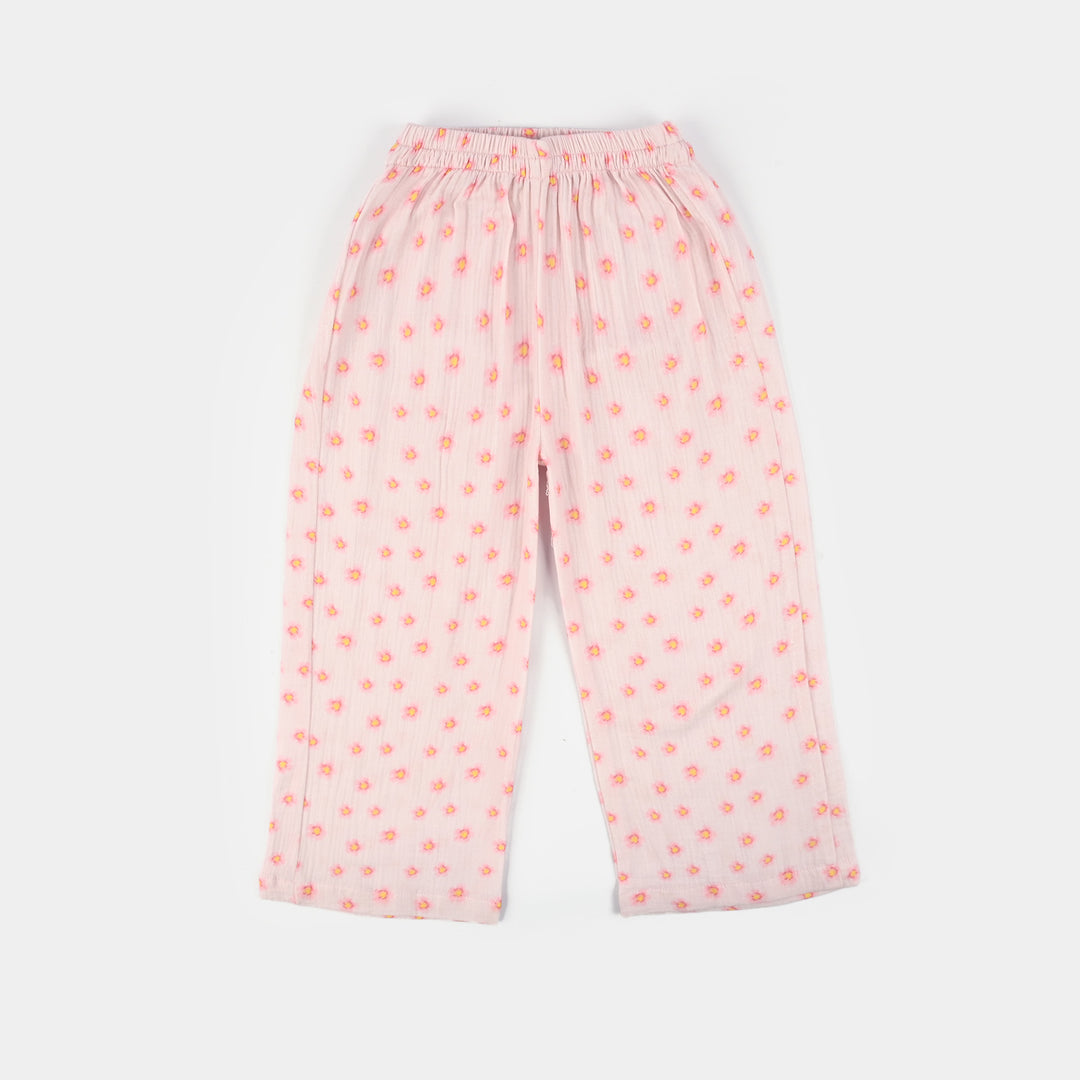 Teens Girls Gauze Co-Ord Set Orchid Pink - Baby Pink