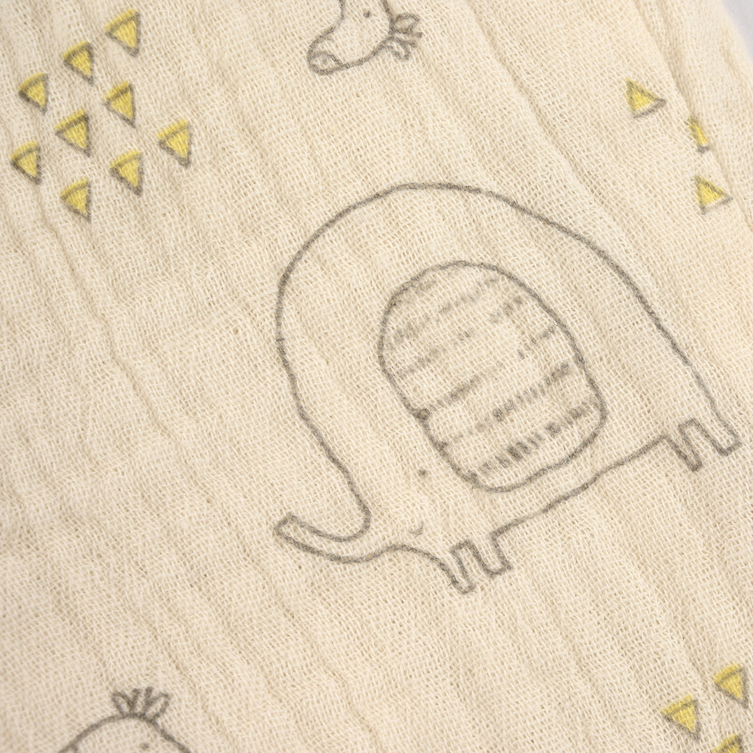 Infant Boys Gauze Shorts - Cream