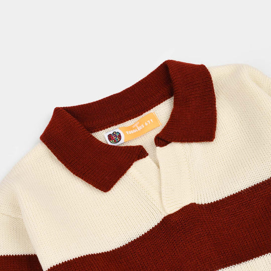Boys Acrylic Sweater Team 36 - Stripes