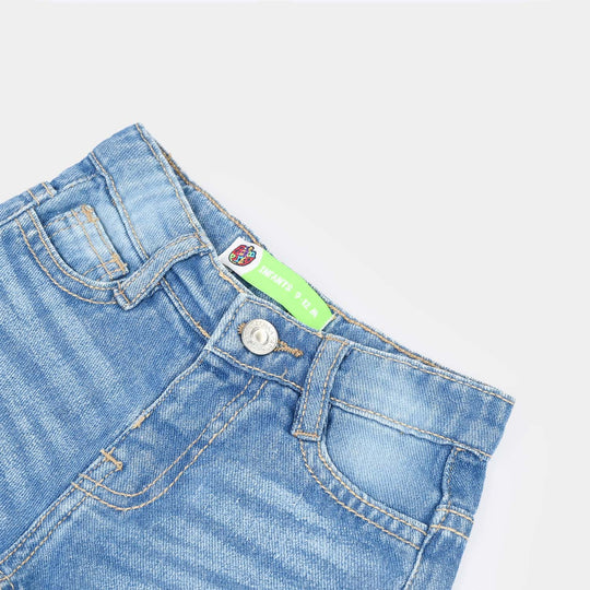 Infant Boys Denim Rigid Shorts (Little One) - Mid Blue