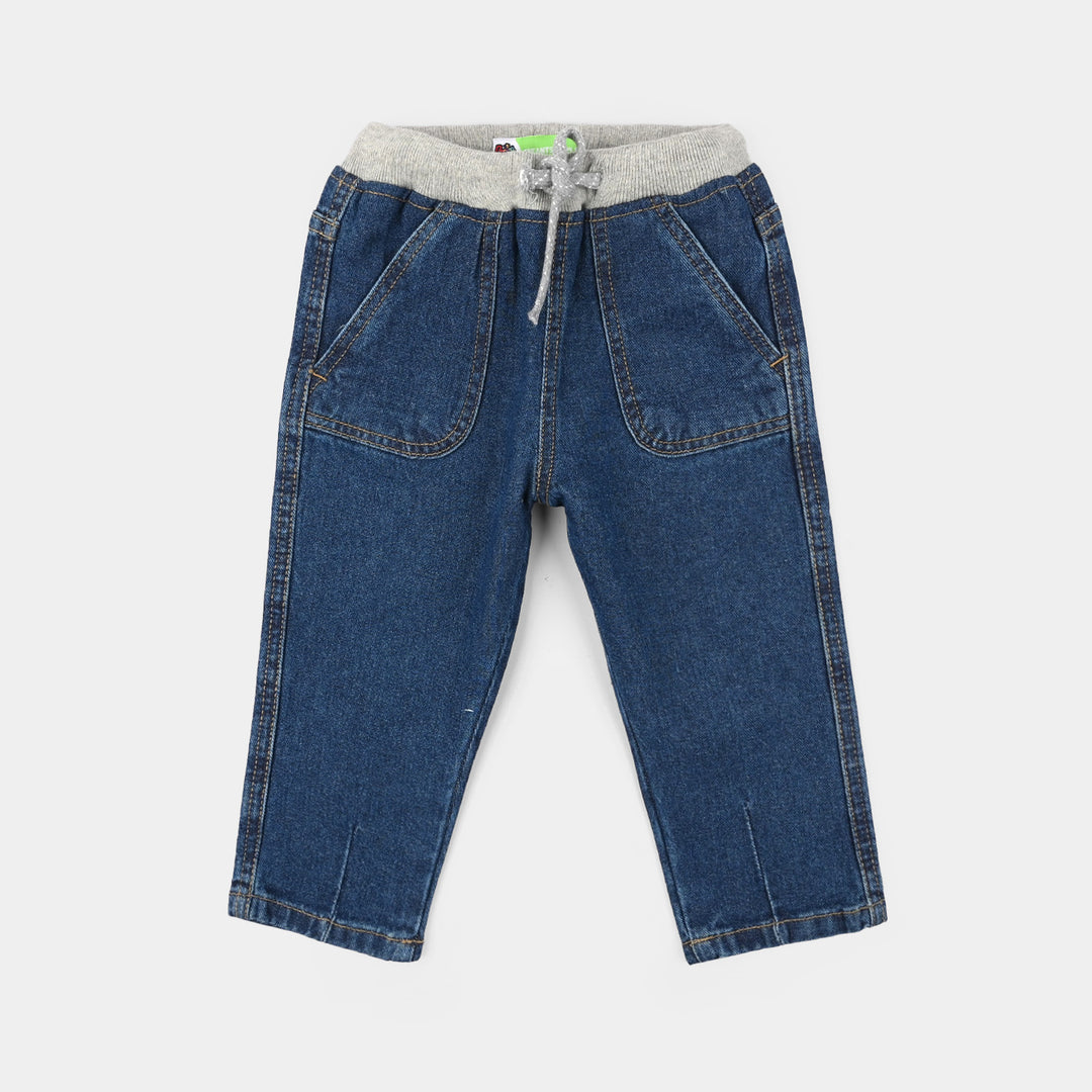 Infant Boys Denim rigid Pant Cut N Sew-Light Blue