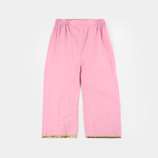 Girls Jacquard 2 Piece Set (Glitter) - Pink