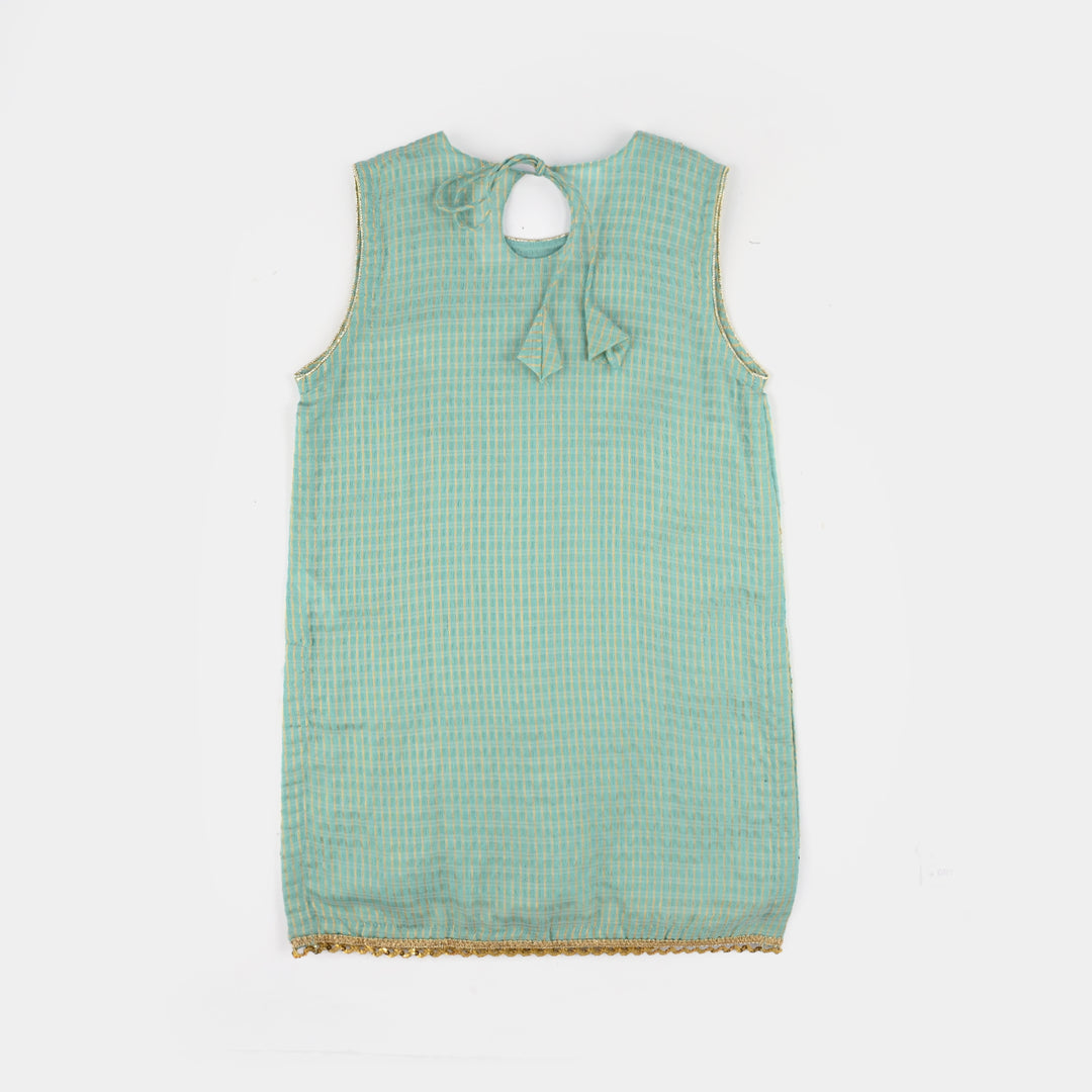 Girls Jacquard 2Pcs Glitter-Mint Green