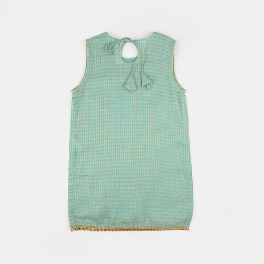 Girls Jacquard 2Pcs Glitter-Mint Green