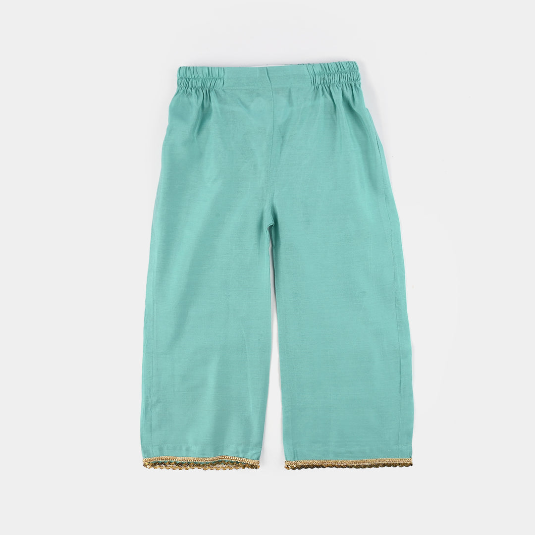Girls Jacquard 2Pcs Glitter-Mint Green