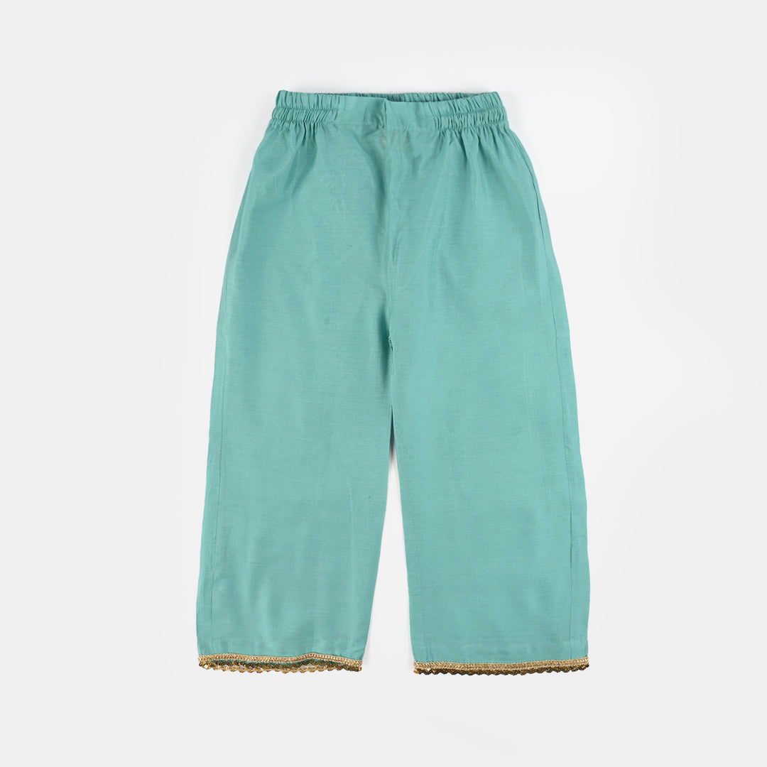 Girls Jacquard 2Pcs Glitter-Mint Green
