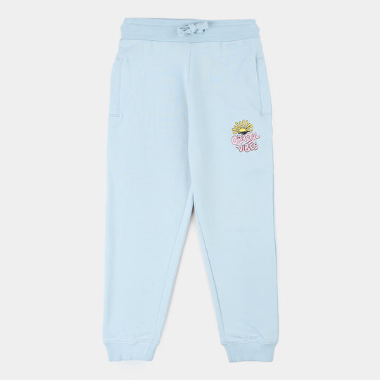 Girls Jersey/Terry Pyjama Coastal Vibes-Blue