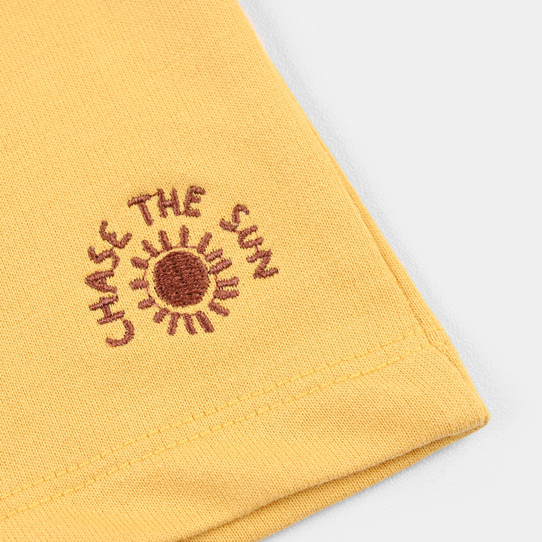 Infant Boys Cotton Terry Short Chase The Sun