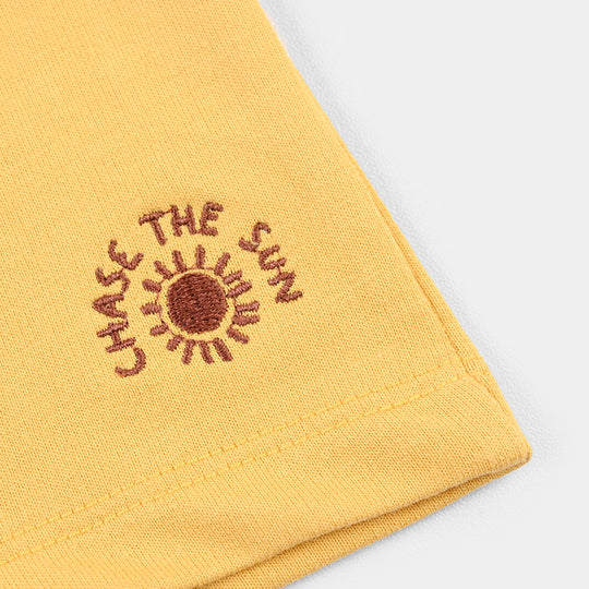Infant Boys Cotton Terry Short Chase The Sun