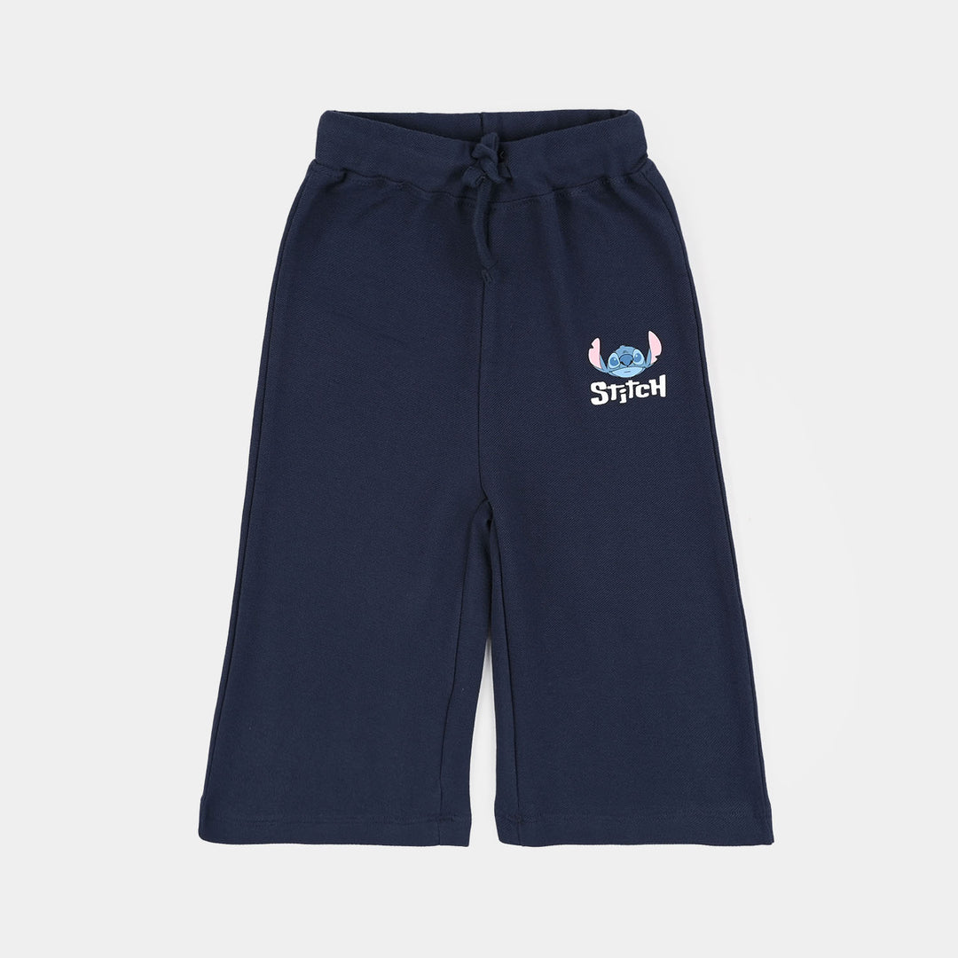 Infant Girls Jumbo Pique Pajama - Navy