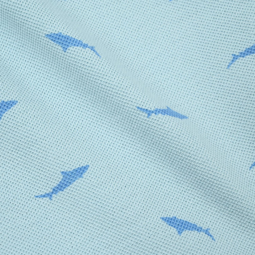 Infant Boys Cotton PK Polo Shark-Blue