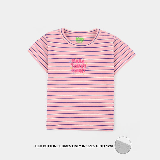 Infant Girls Yarn Dyed T-Shirt – Stripes