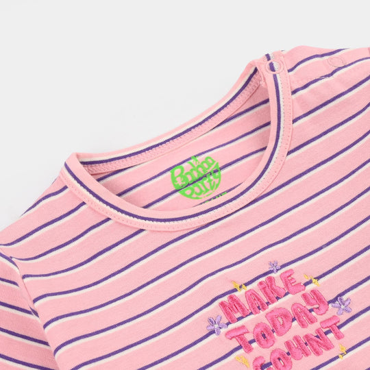 Infant Girls Yarn Dyed T-Shirt – Stripes