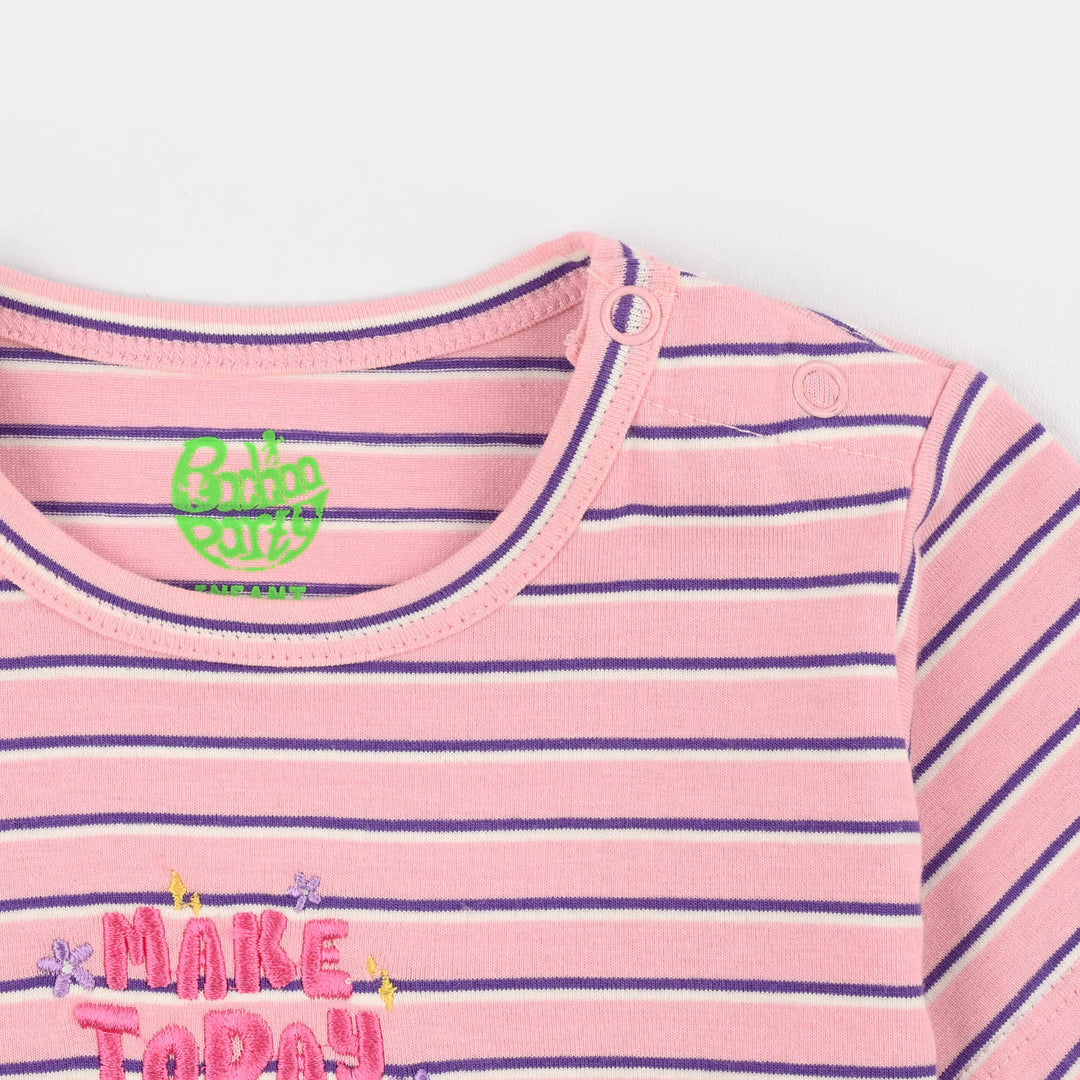 Infant Girls Yarn Dyed T-Shirt – Stripes