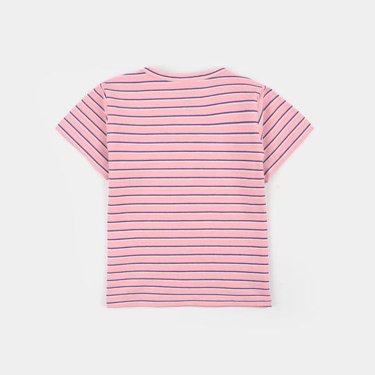 Infant Girls Yarn Dyed T-Shirt – Stripes