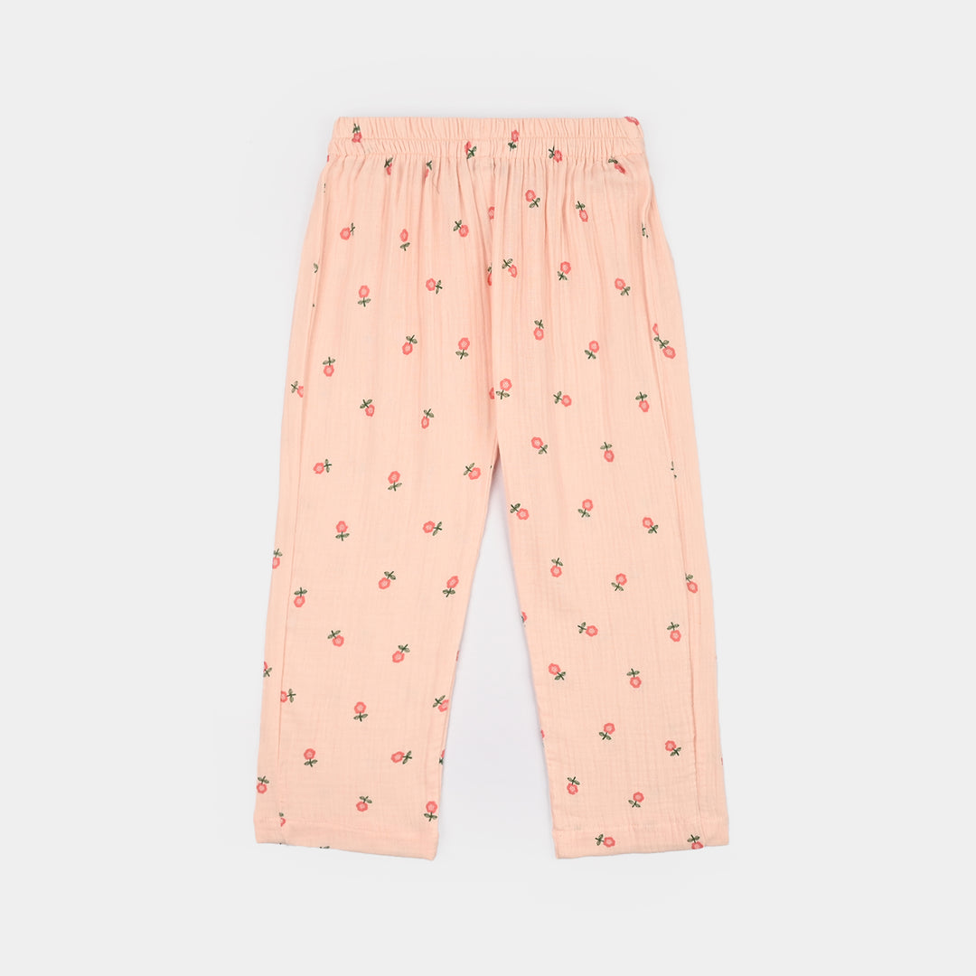 Girls Gauze Co-Ord Set Pretty-Light Pink